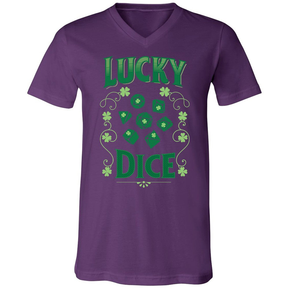 Lucky Dice Unisex V-Neck T-Shirt - Team Purple - 2
