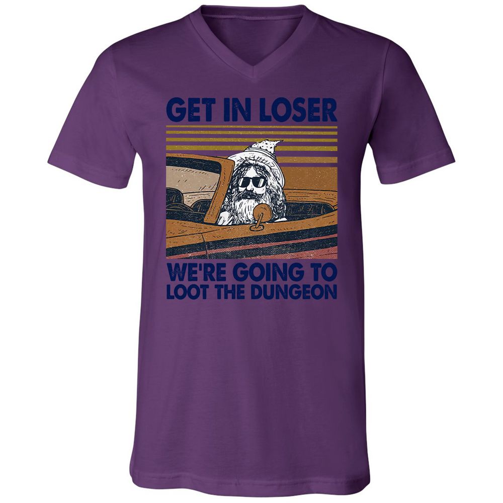 We're Going To Loot The Dragon Unisex V-Neck T-Shirt - Team Purple - 2