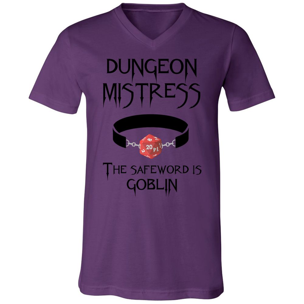Dungeon Mistress Unisex V-Neck T-Shirt - Team Purple - 2