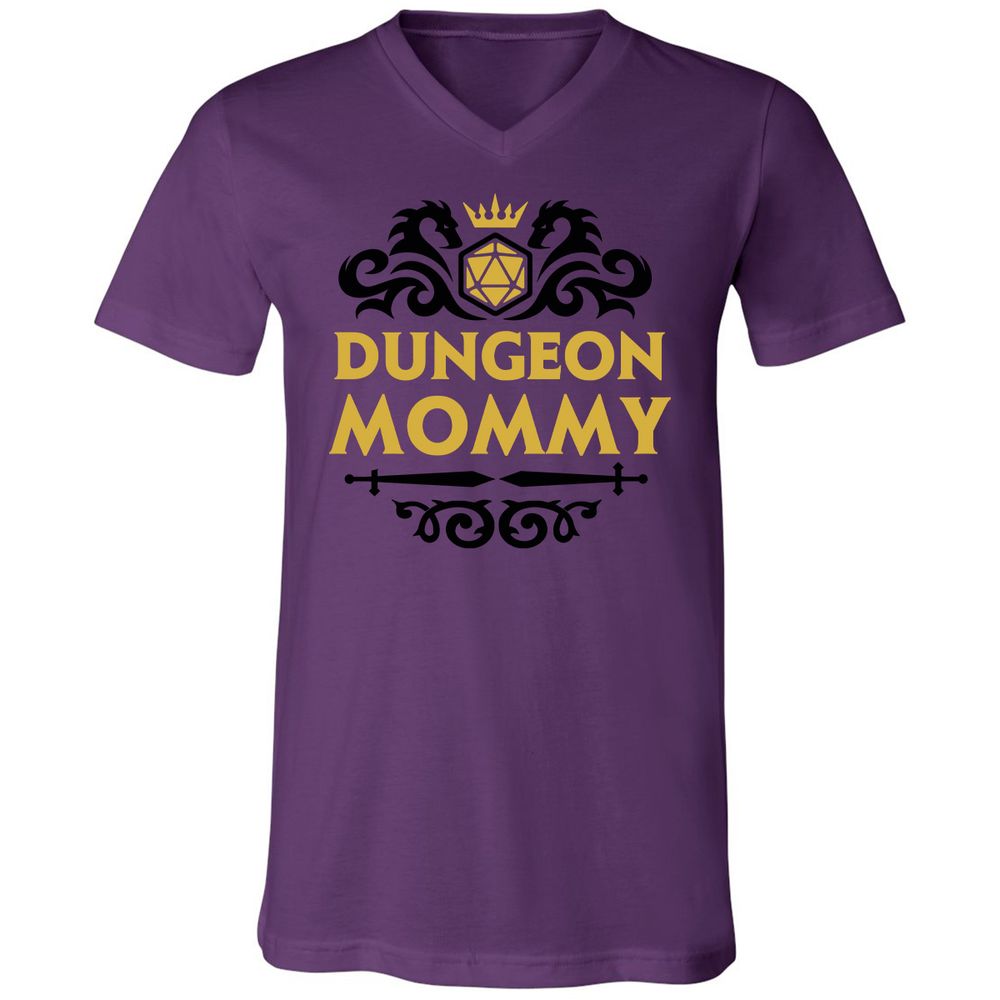 Dungeon Mommy Unisex V-Neck T-Shirt - Team Purple - 2