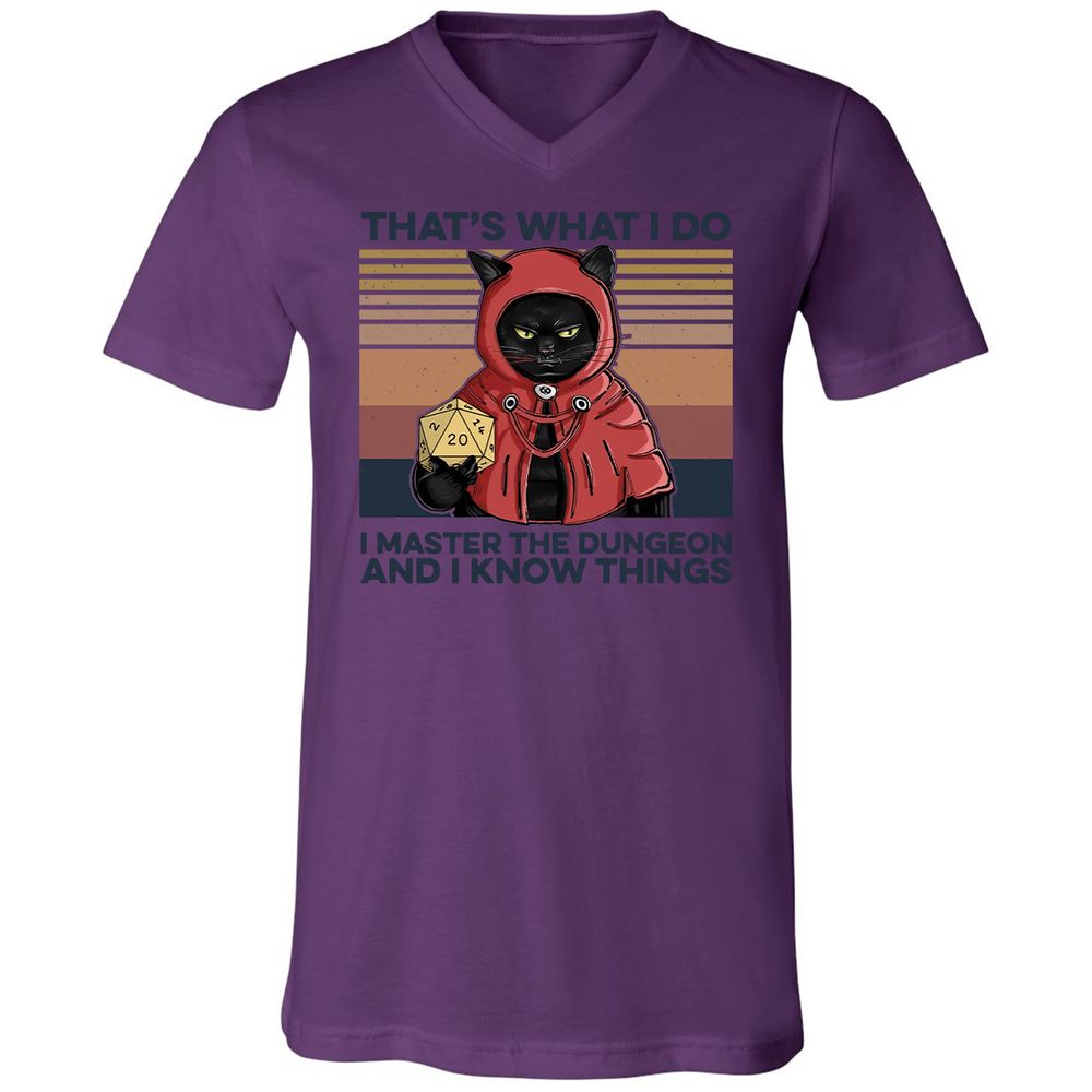 I Master The Dungeons Unisex V-Neck T-Shirt - Team Purple - 2