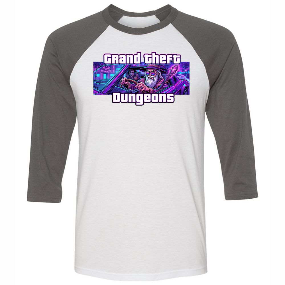 Grand Theft Dungeons Miami - White/Asphalt - 2