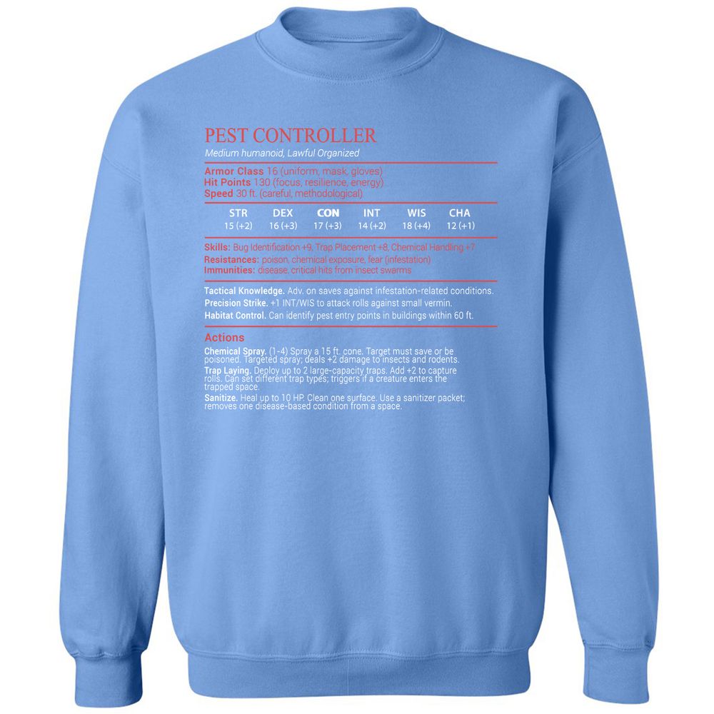 Pest Controller Stats Block - Carolina Blue - 20