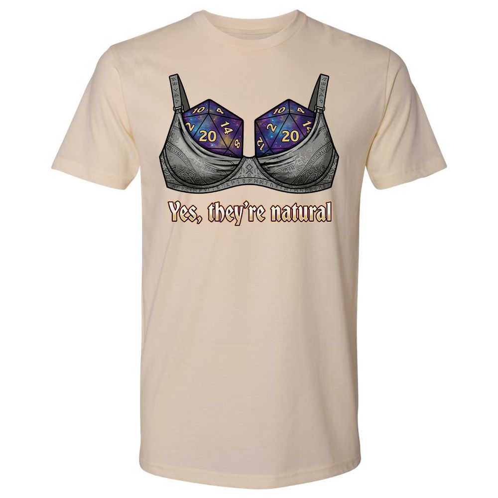 They Are Natural Nat20 Premium Unisex T-Shirt - Cream - 20