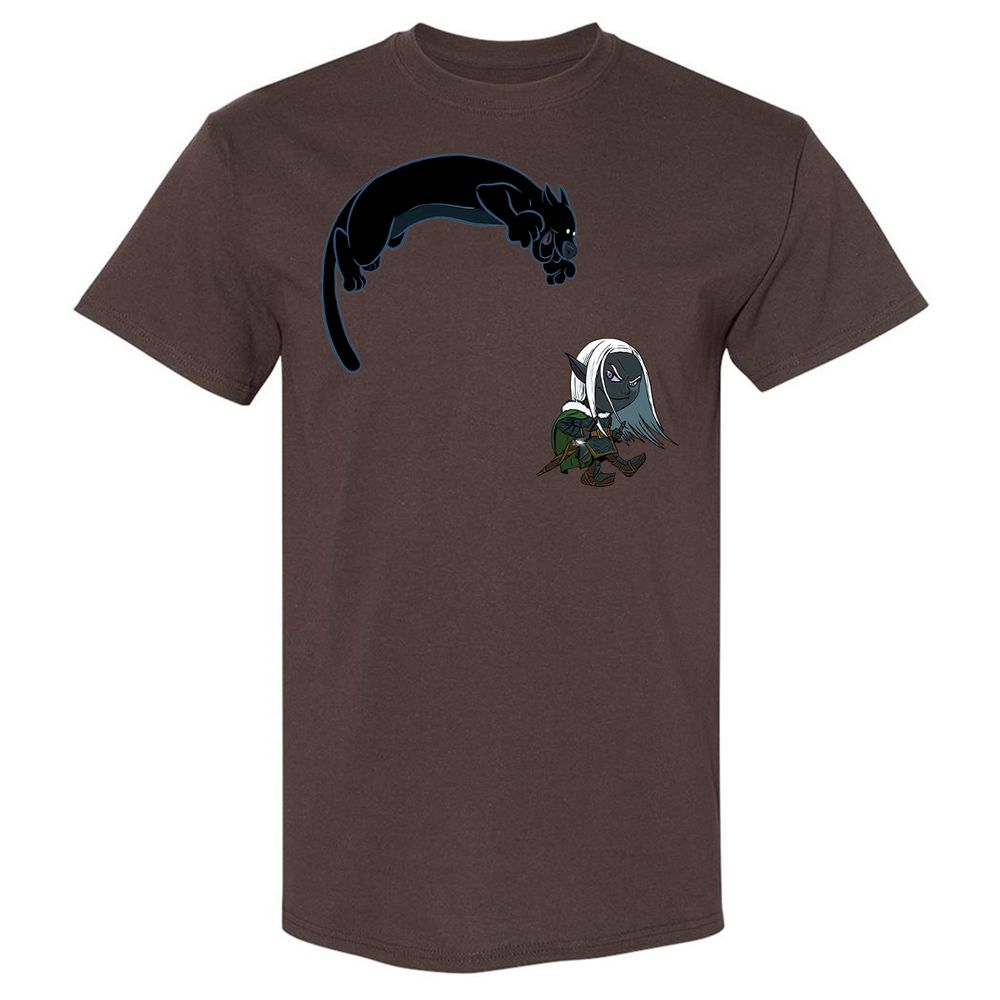 Drizzt and Guenhwyvar Classic Unisex T-Shirt - Dark Chocolate - 20