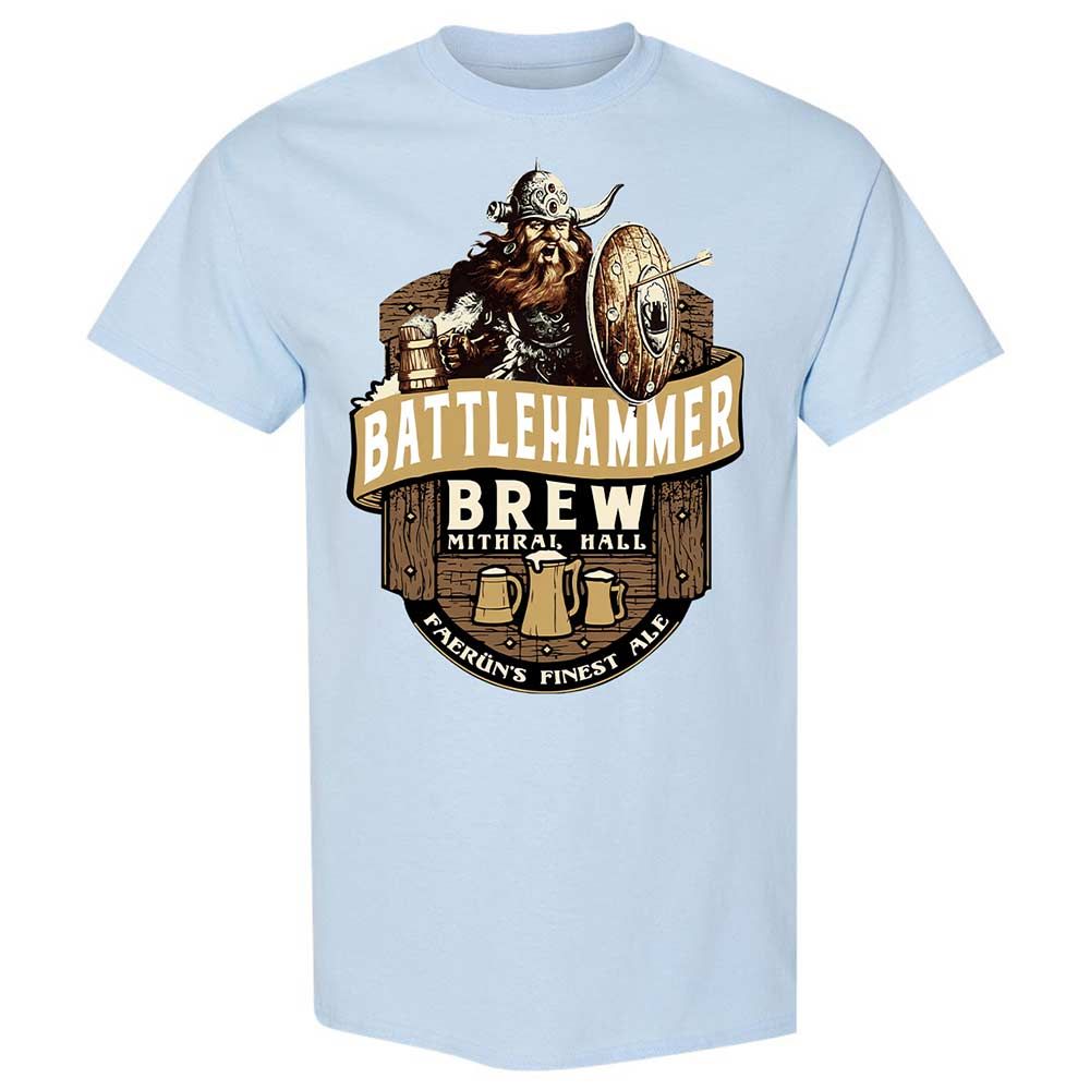 Battlehammer Brew Classic Unisex T-Shirt - Light Blue - 20
