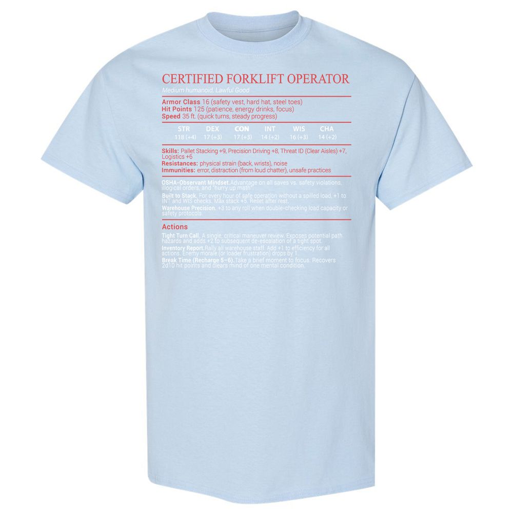 Certified Forklift Operator Stats Block - Light Blue - 20
