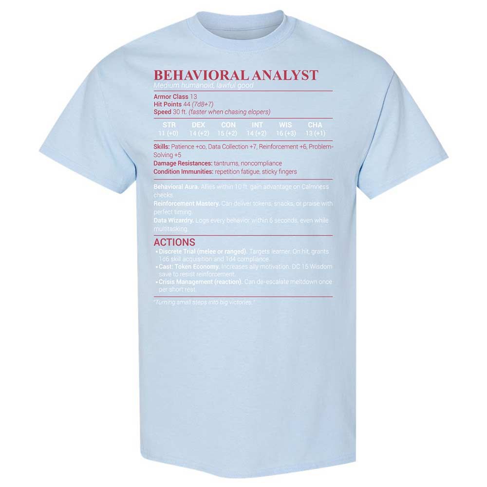 Behavioral Analyst - Light Blue - 20