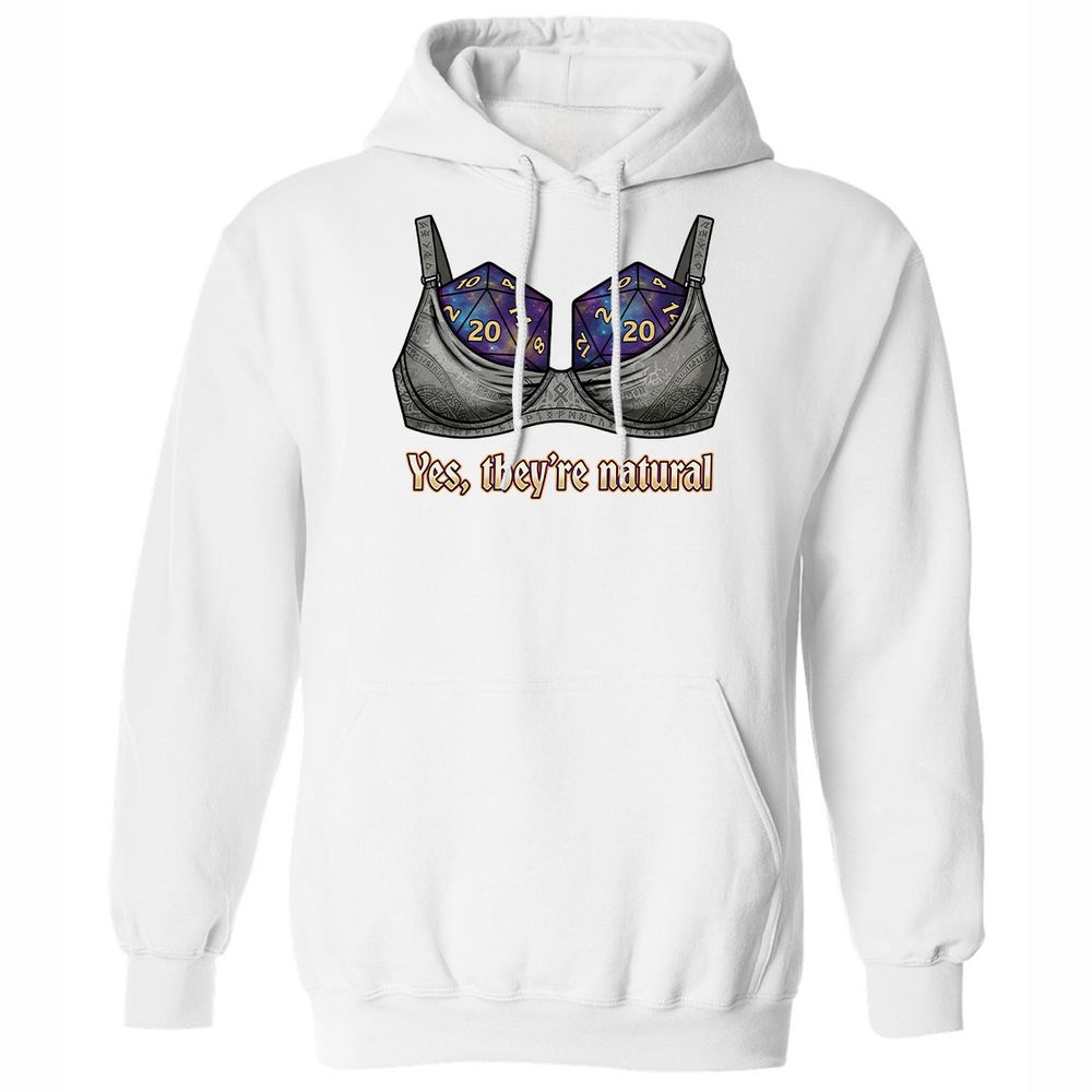 They Are Natural Nat20 Classic Unisex Hoodie - White - 20