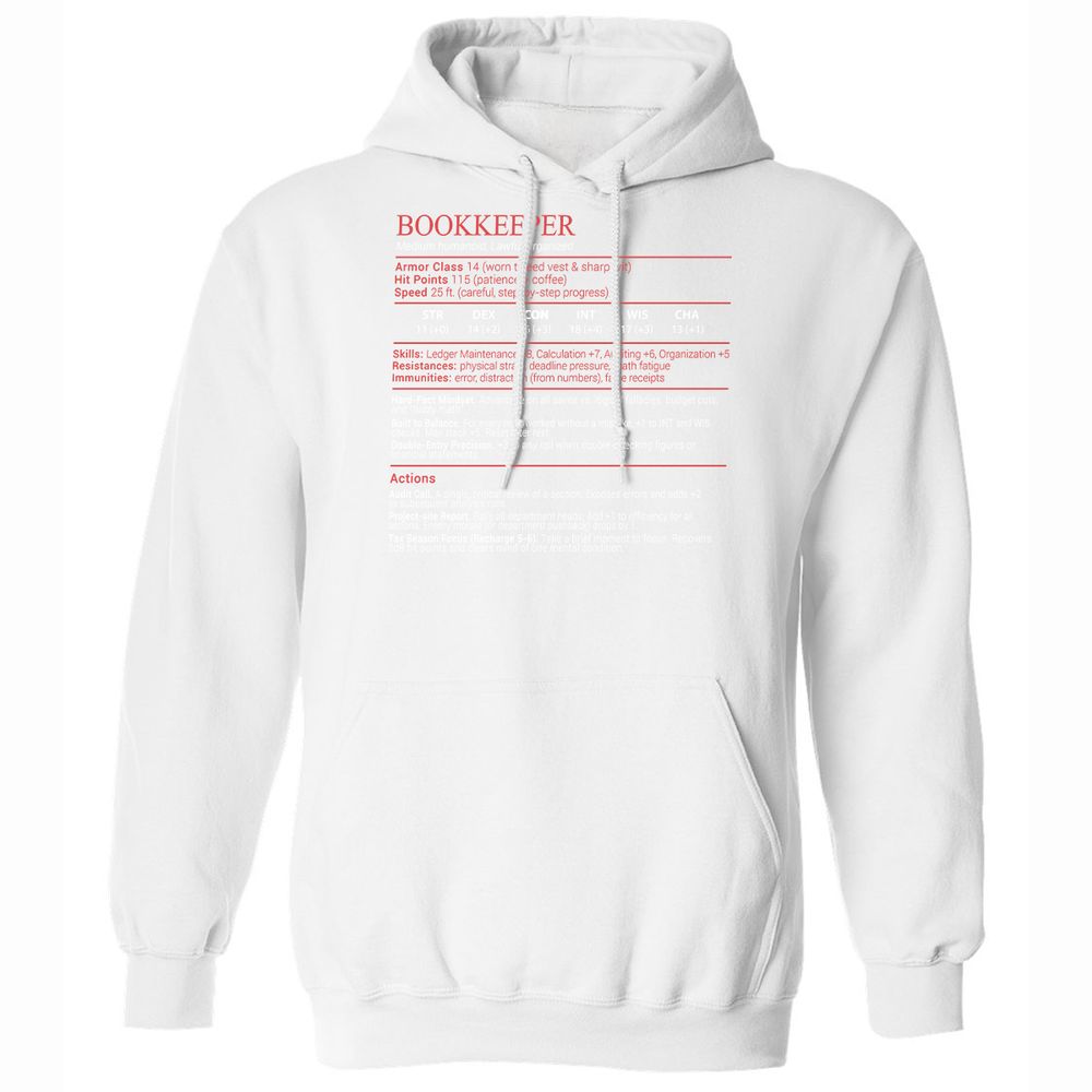 Bookkeepper Stats Block - White - 20