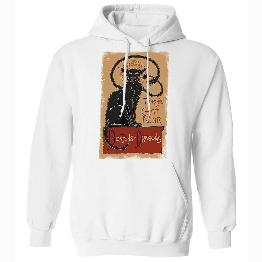 Tournee Du Chat Noir Classic Unisex Hoodie - White - 20