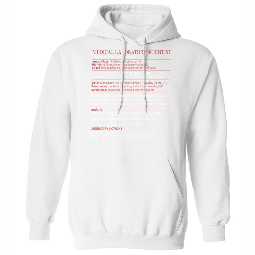 Medical Laboratory Scientist Stats Block - White - 20