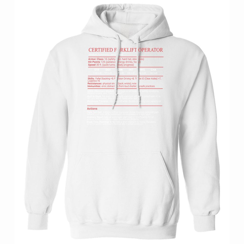 Certified Forklift Operator Stats Block - White - 20