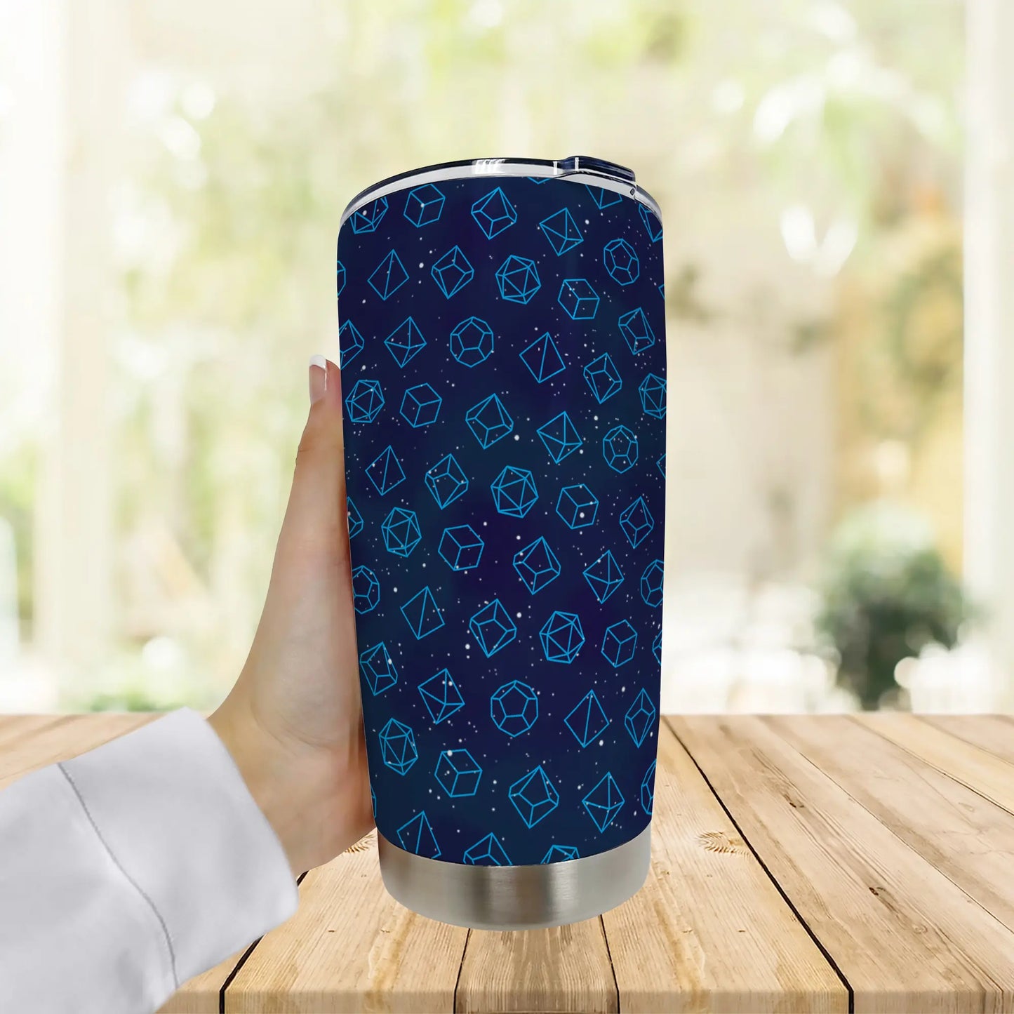 Blue Dice Set Tumbler