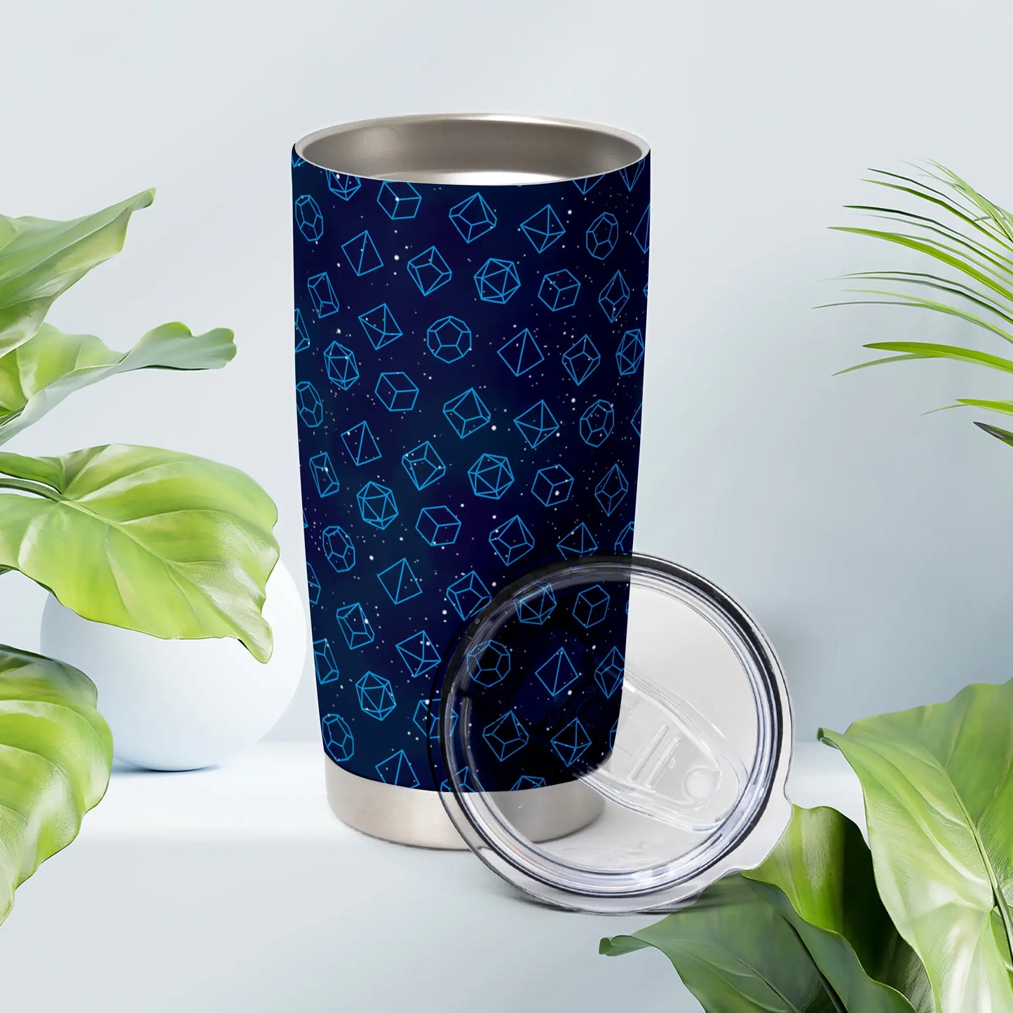 Blue Dice Set Tumbler