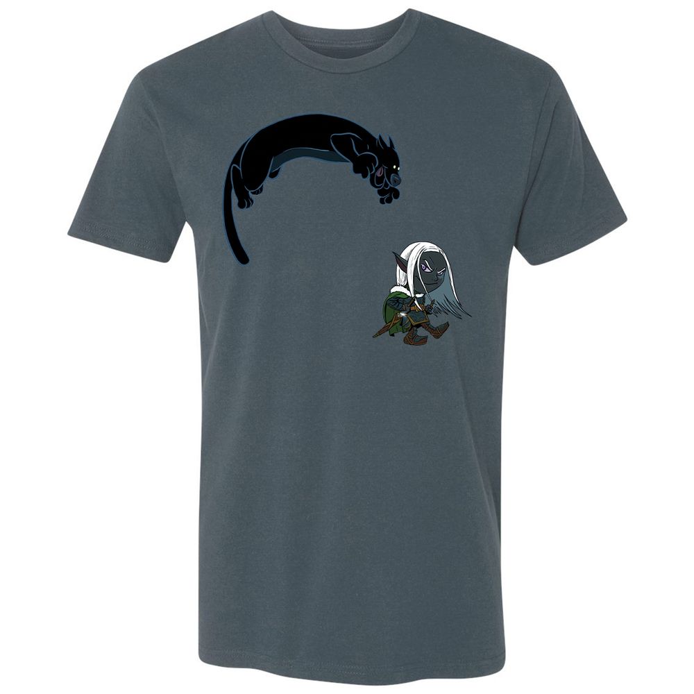 Drizzt and Guenhwyvar Premium Unisex T-Shirt - Indigo - 21