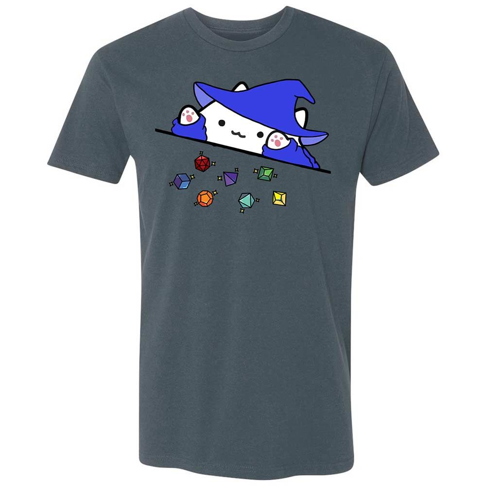 Cat Throws Dices Premium Unisex T-Shirt - Indigo - 21