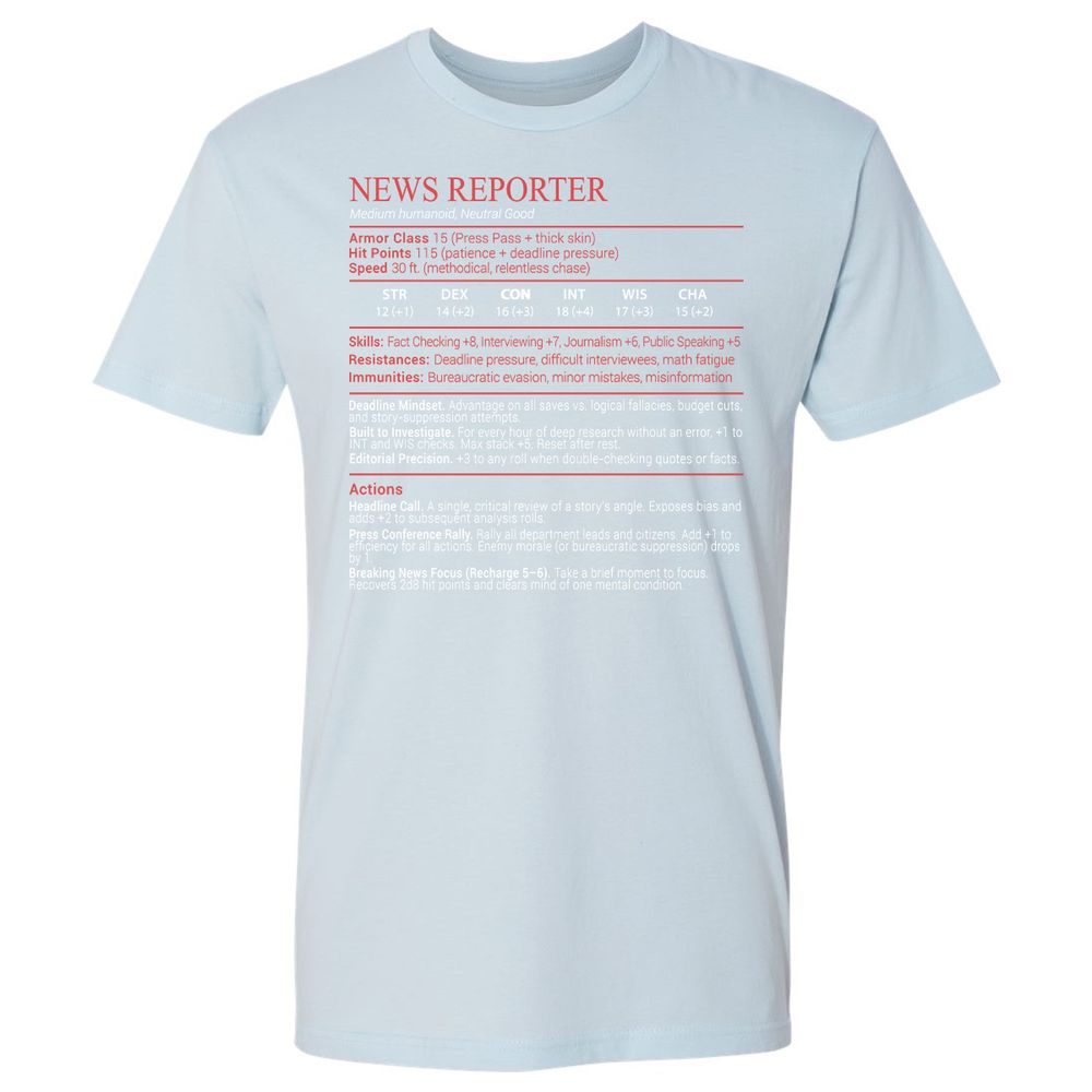 News Reporter Stats Block - Light Blue - 21