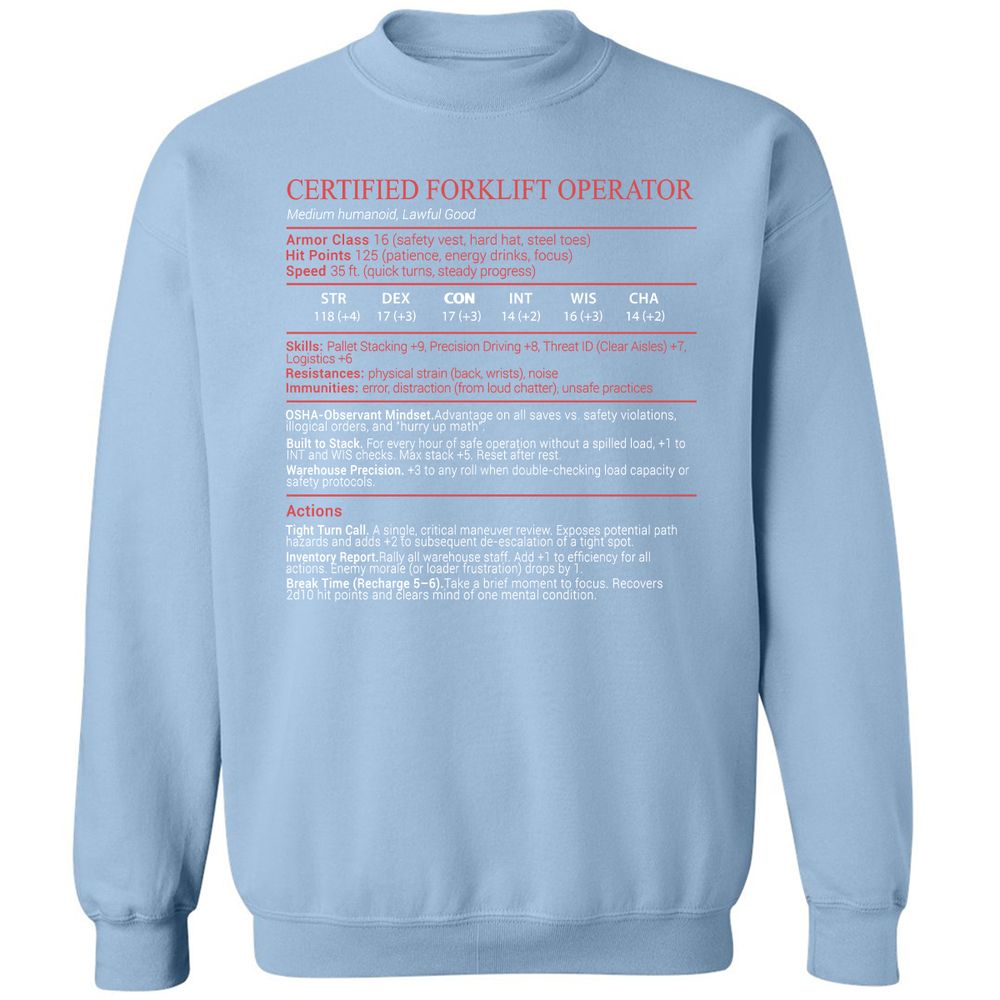 Certified Forklift Operator Stats Block - Light Blue - 21