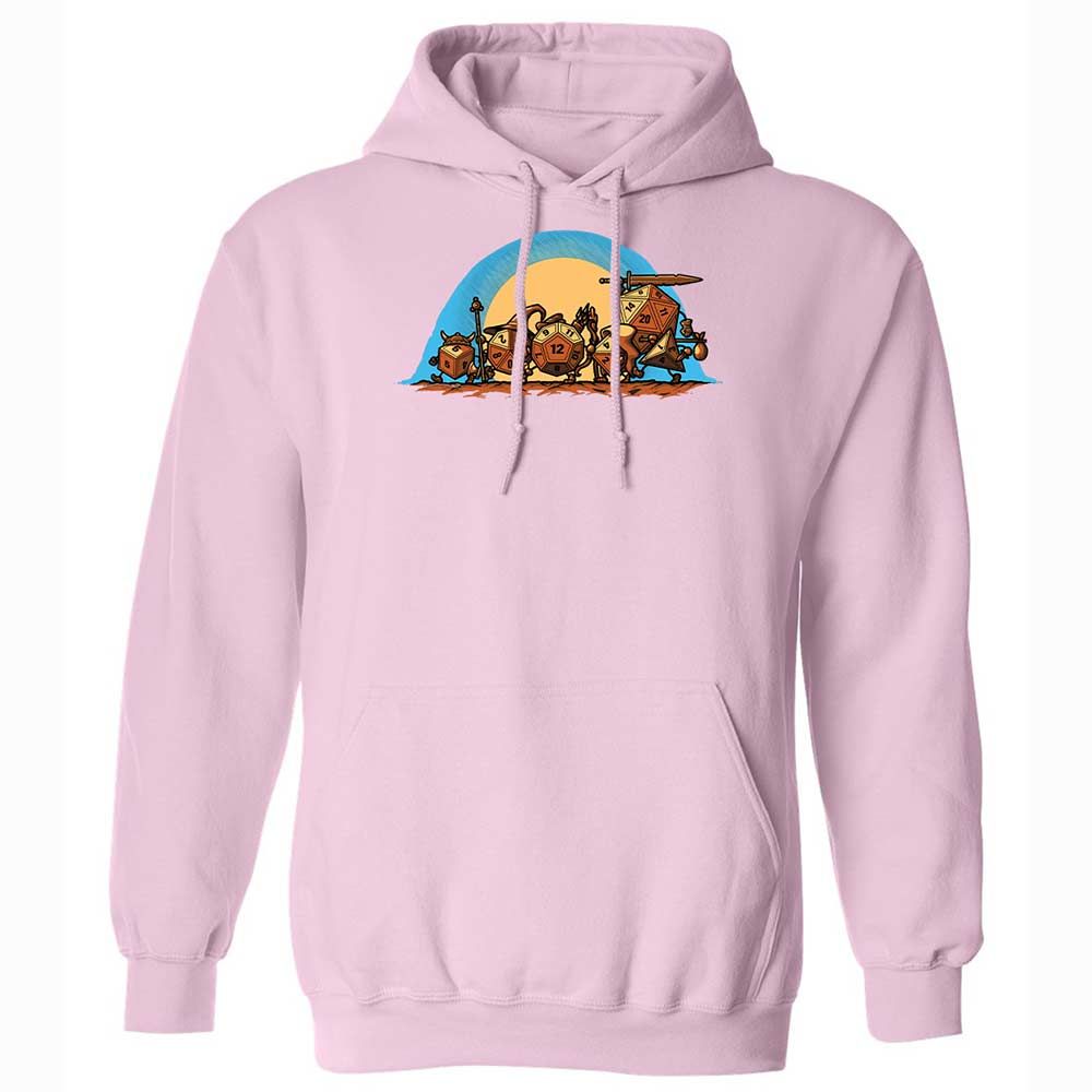 The Fellowship Of The Dice Classic Unisex Hoodie - Light Pink - 21