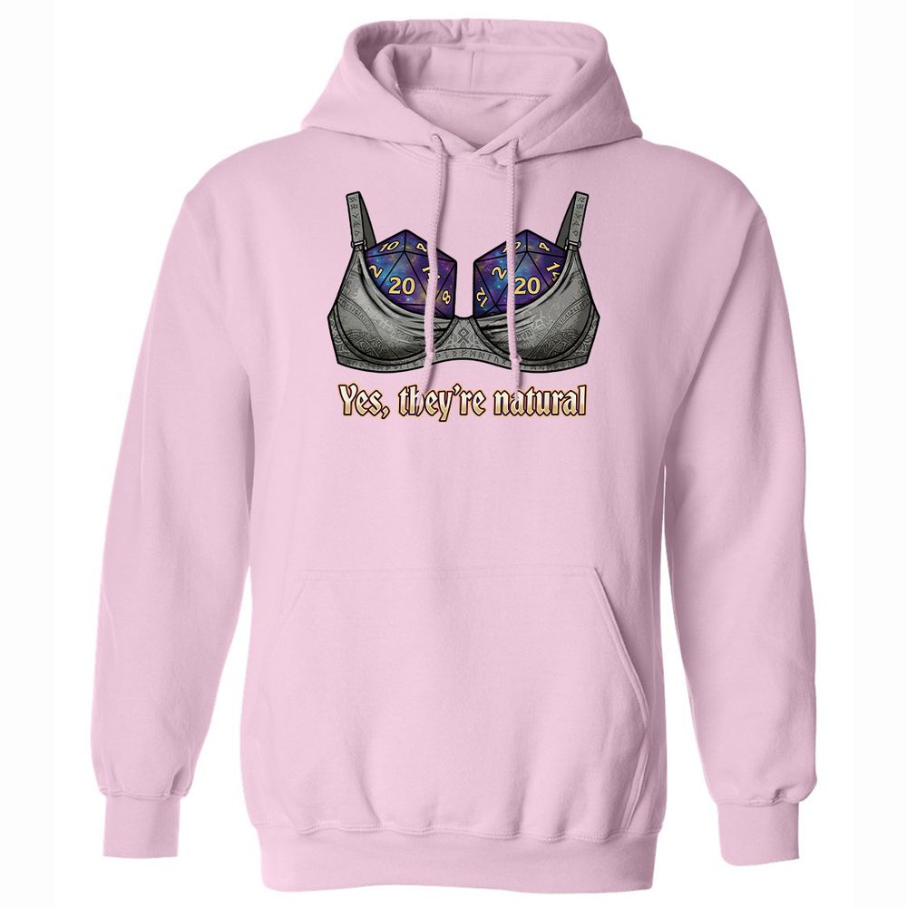 They Are Natural Nat20 Classic Unisex Hoodie - Light Pink - 21