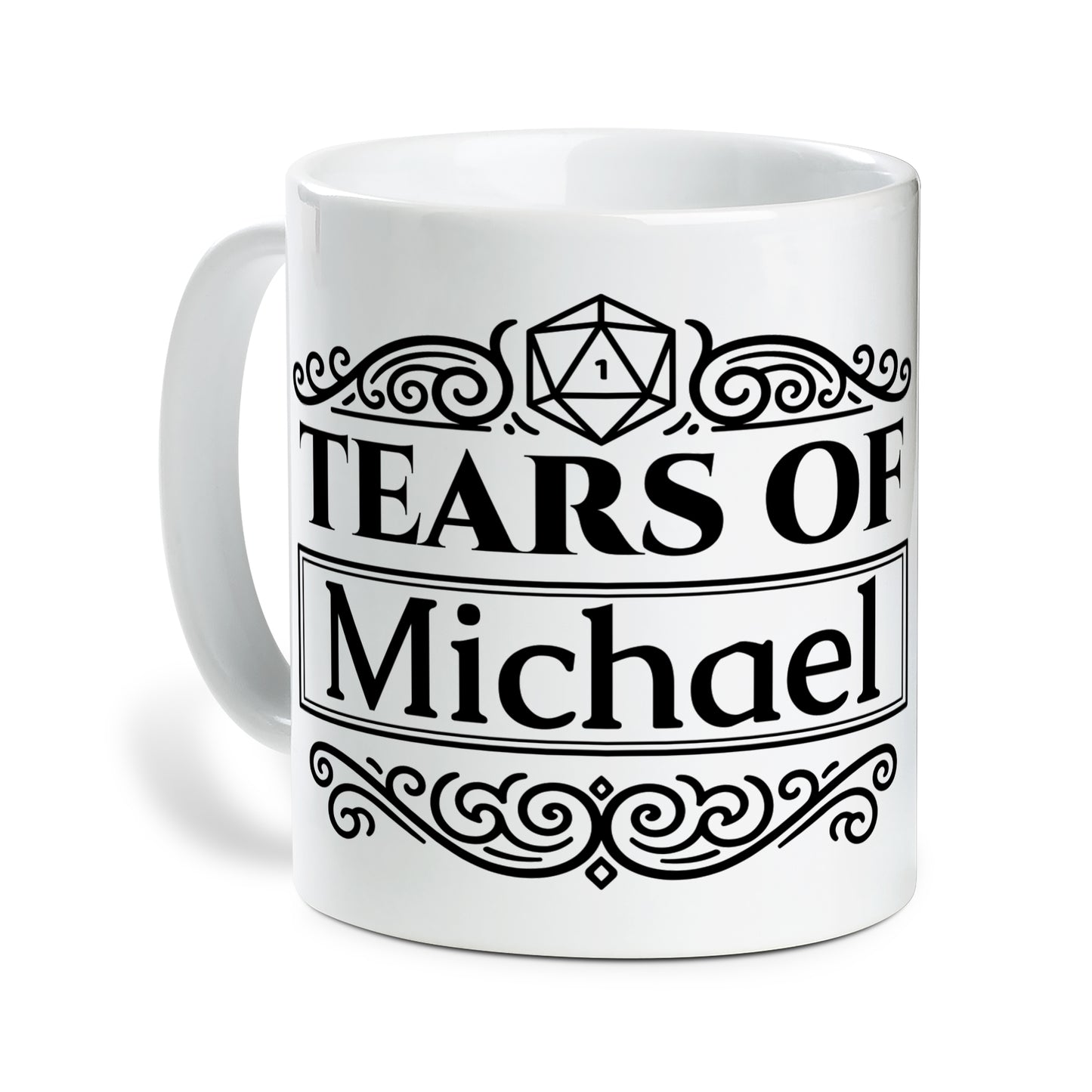 Custom D&D Players – Tears of [Player Name], Collected by DM [Name] Ceramic Mug