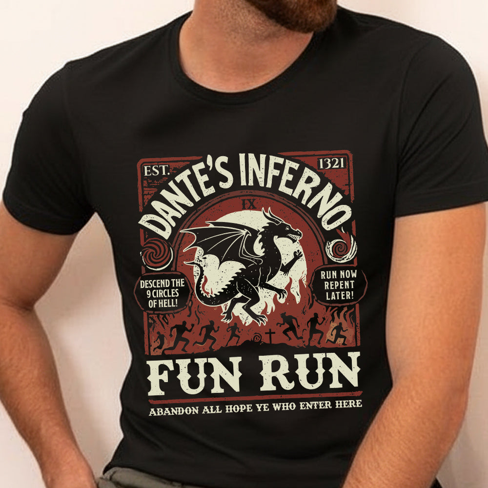 Dante’s Inferno Fun Run – Faerun Fantasy Classic Unisex T-Shirt