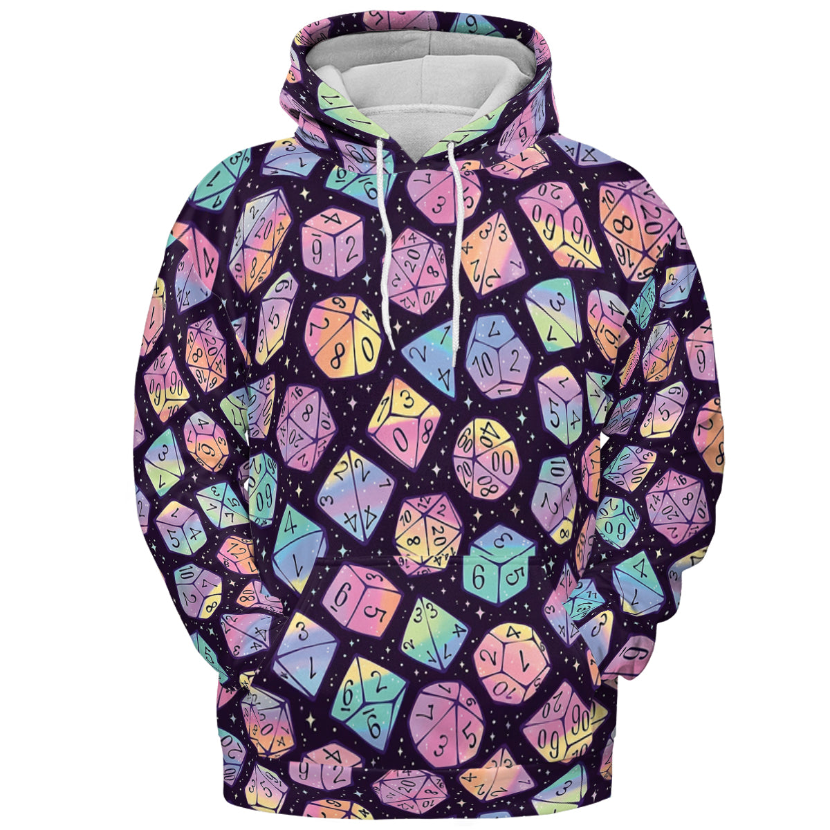 Magic Dice Dark Rainbow All-over Print Hoodie