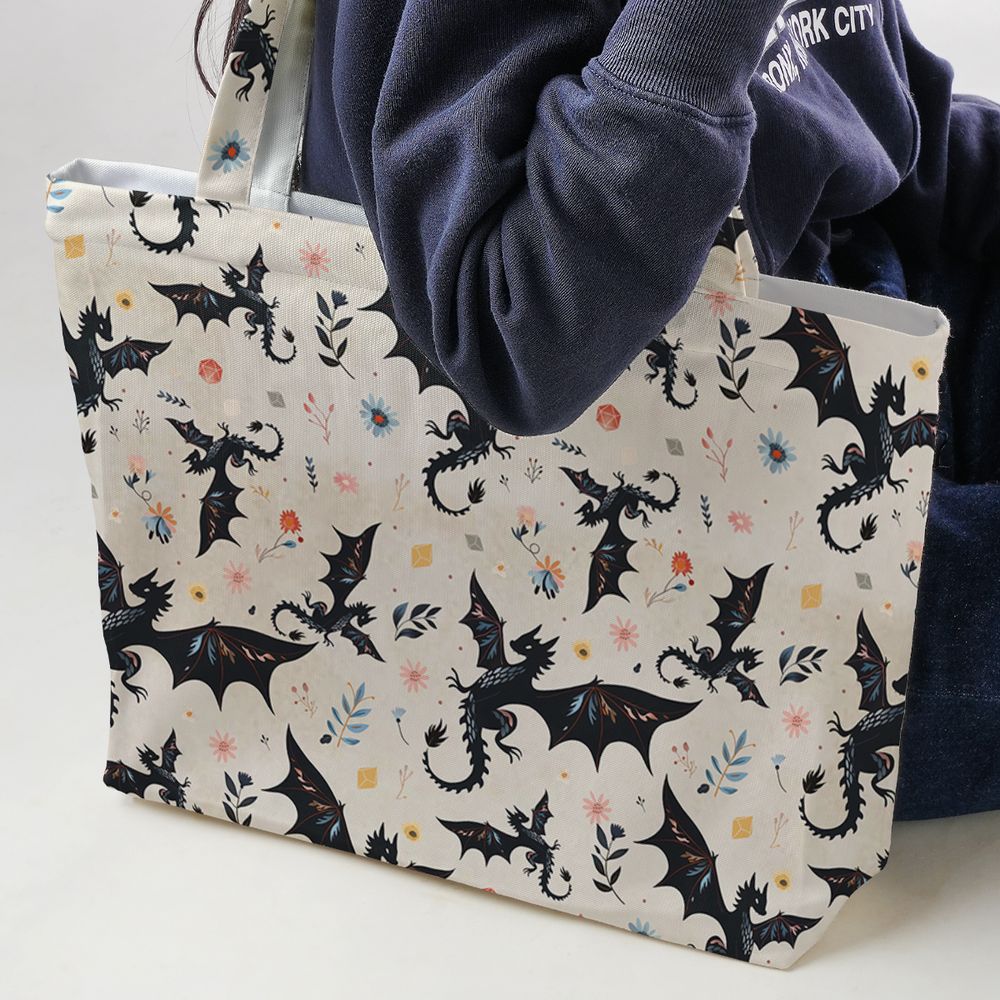 Floral DnD Dragon Pattern -  - 2
