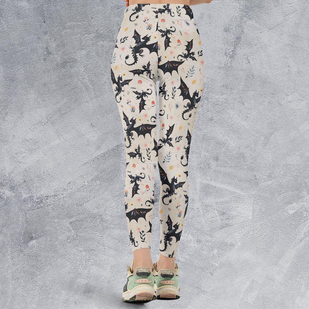 Floral DnD Dragon Pattern -  - 2