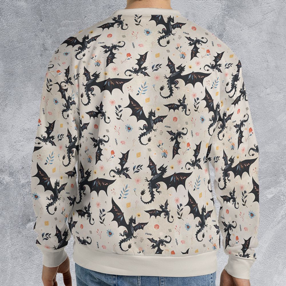 Floral DnD Dragon Pattern -  - 2