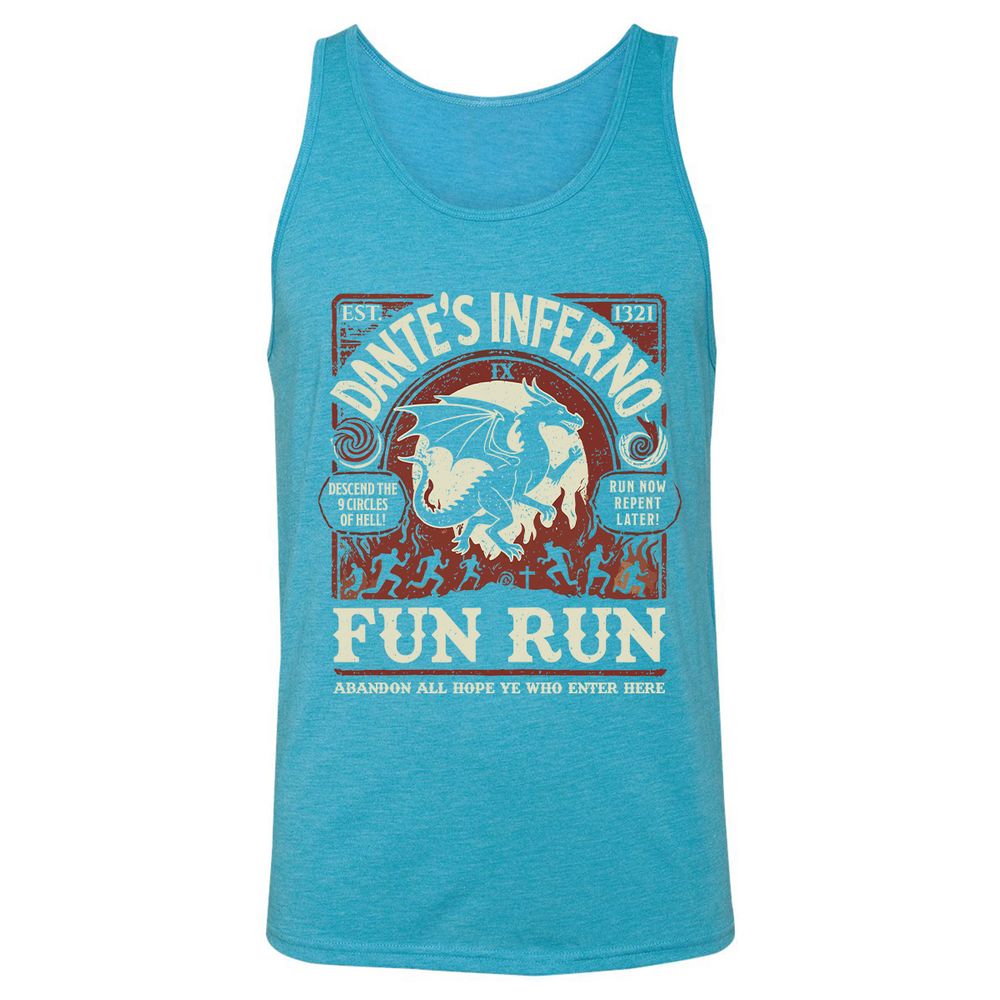 Dante’s Inferno Fun Run – Faerun Fantasy - Aqua Triblend - 3