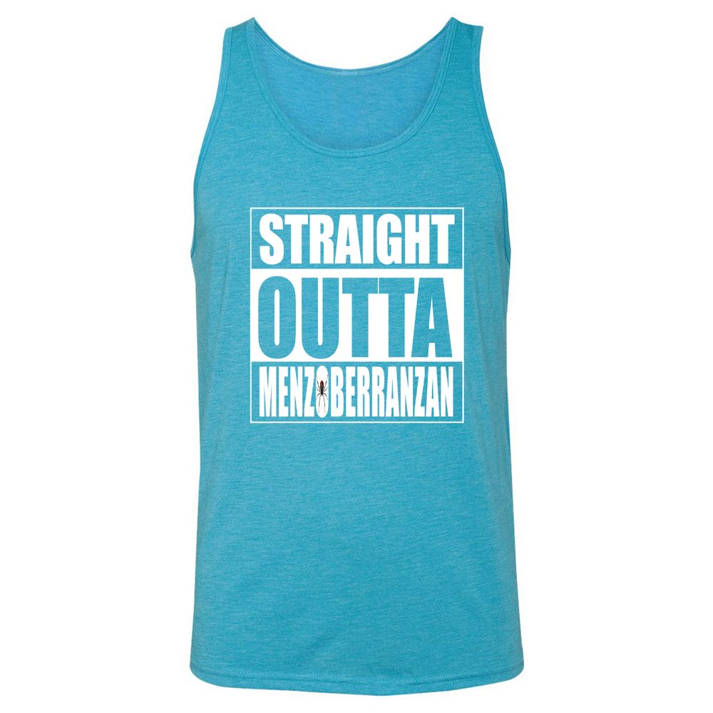 Straight Outta Menzoberranzan Unisex Jersey Tank - Aqua Triblend - 3