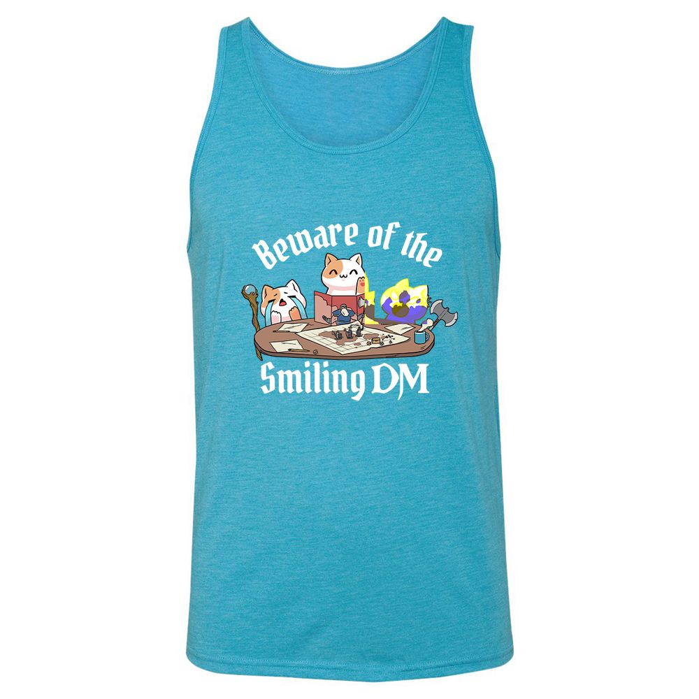 Beware of the Smiling DM - Aqua Triblend - 3