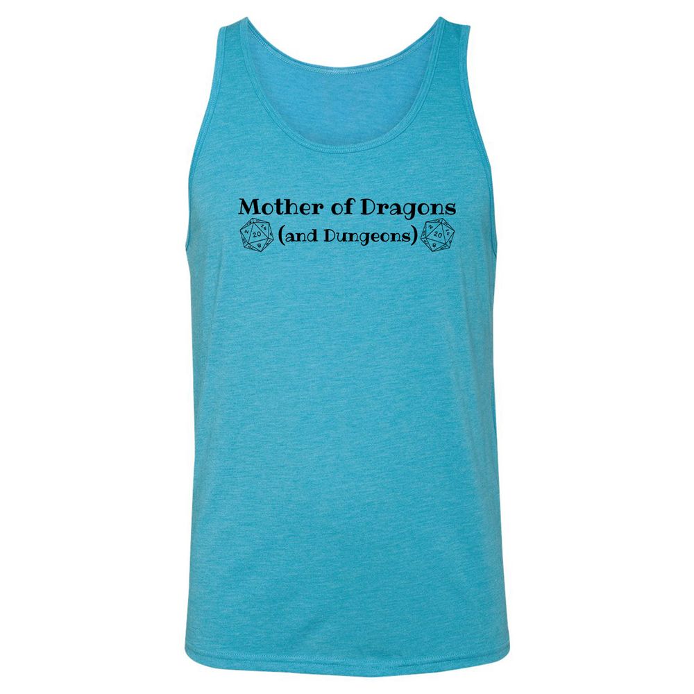 Mother Of Dragons Unisex Jersey Tank - Aqua Triblend - 3