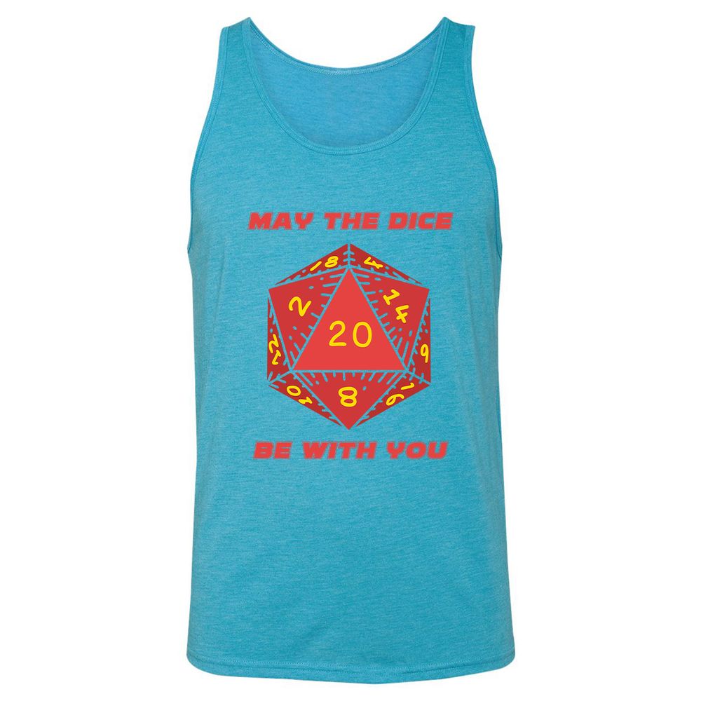 May the Dice Be With You - Aqua Triblend - 3