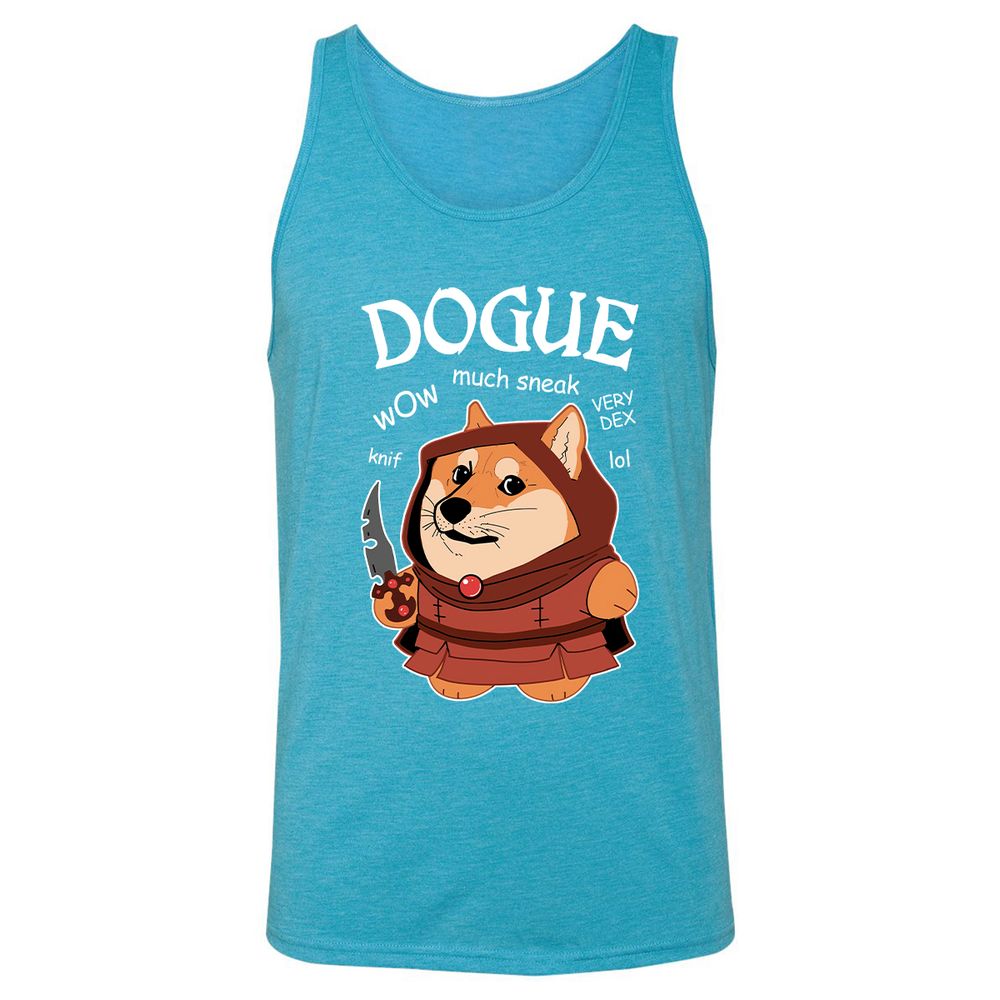 Dogue Class Unisex Jersey Tank - Aqua Triblend - 3