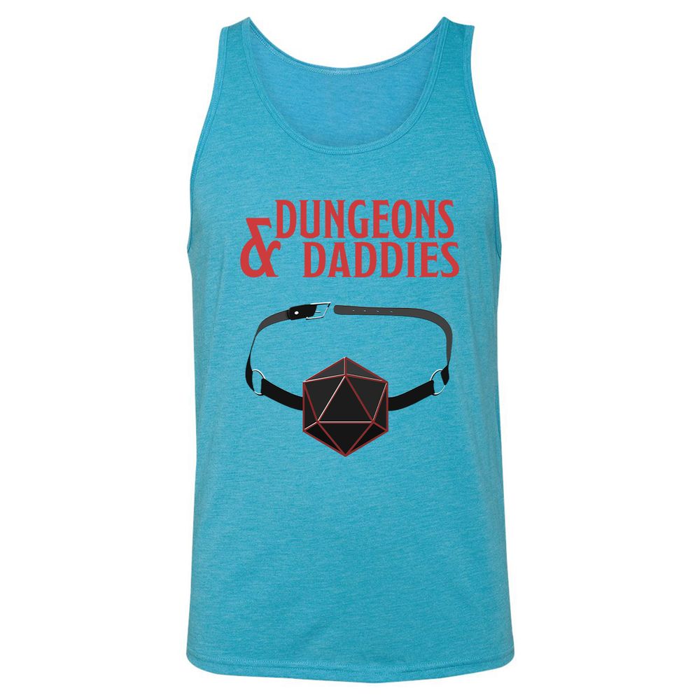 Dungeons And Daddies Unisex Jersey Tank - Aqua Triblend - 3