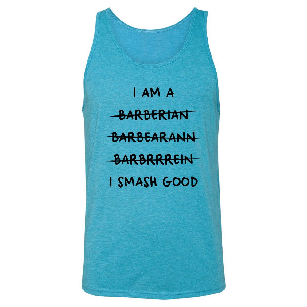 I Am A Barbarian Unisex Jersey Tank - Aqua Triblend - 3