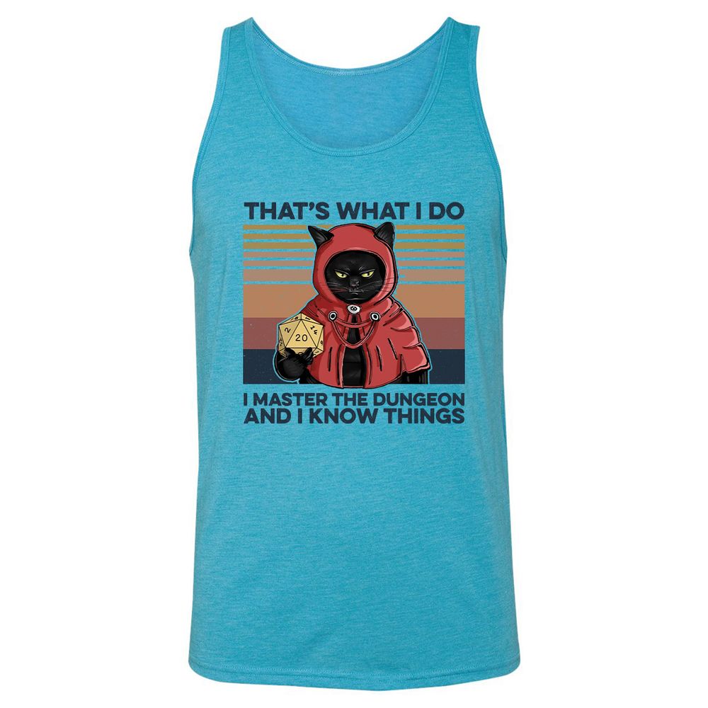 I Master The Dungeons Unisex Jersey Tank - Aqua Triblend - 3