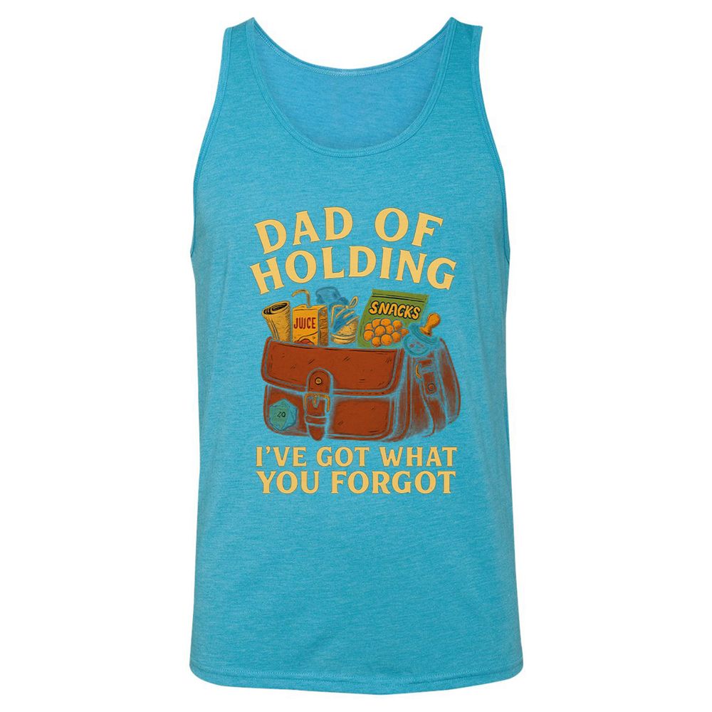 Dad Of Holding Unisex Jersey Tank - Aqua Triblend - 3