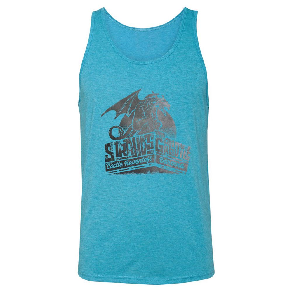 Strahd’s Gargoyle Unisex Jersey Tank - Aqua Triblend - 3