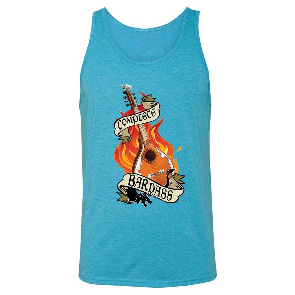 Complete Bardass Unisex Jersey Tank - Aqua Triblend - 3