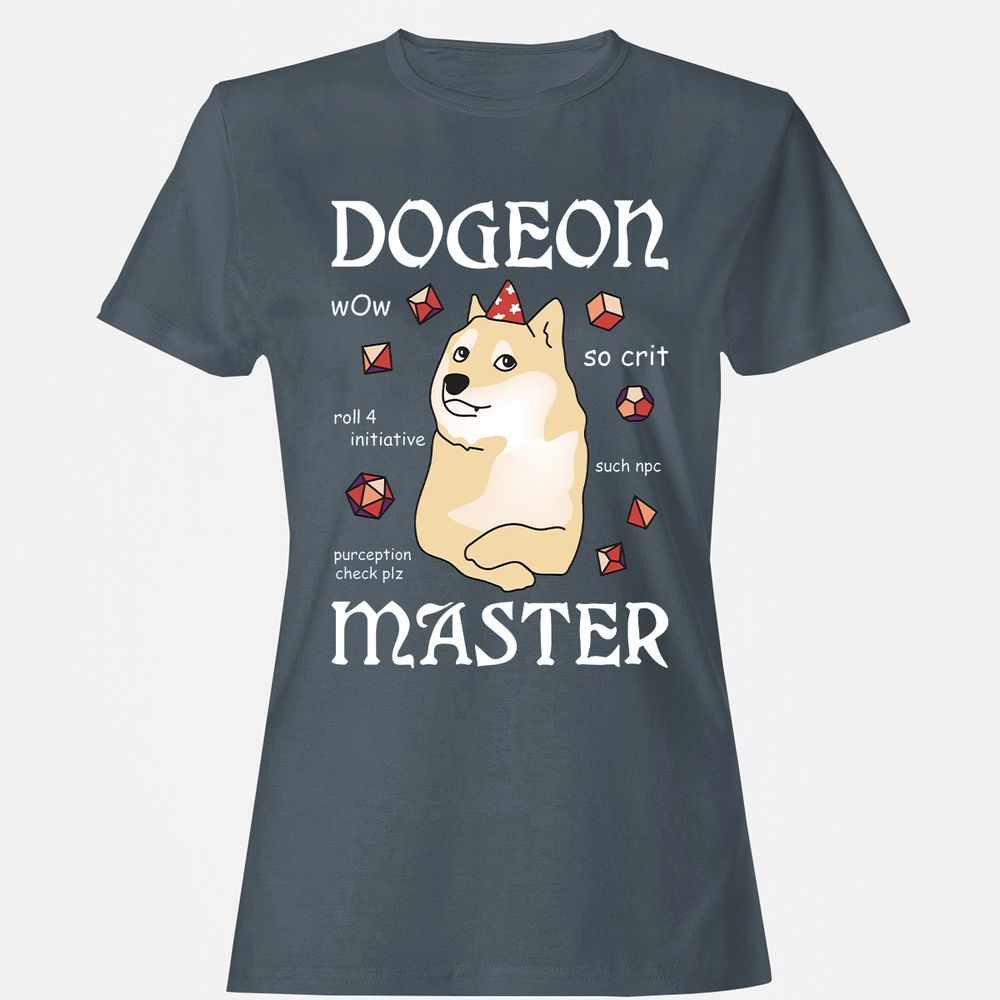Dogeon Master Women's T-Shirt - Charcoal - 3
