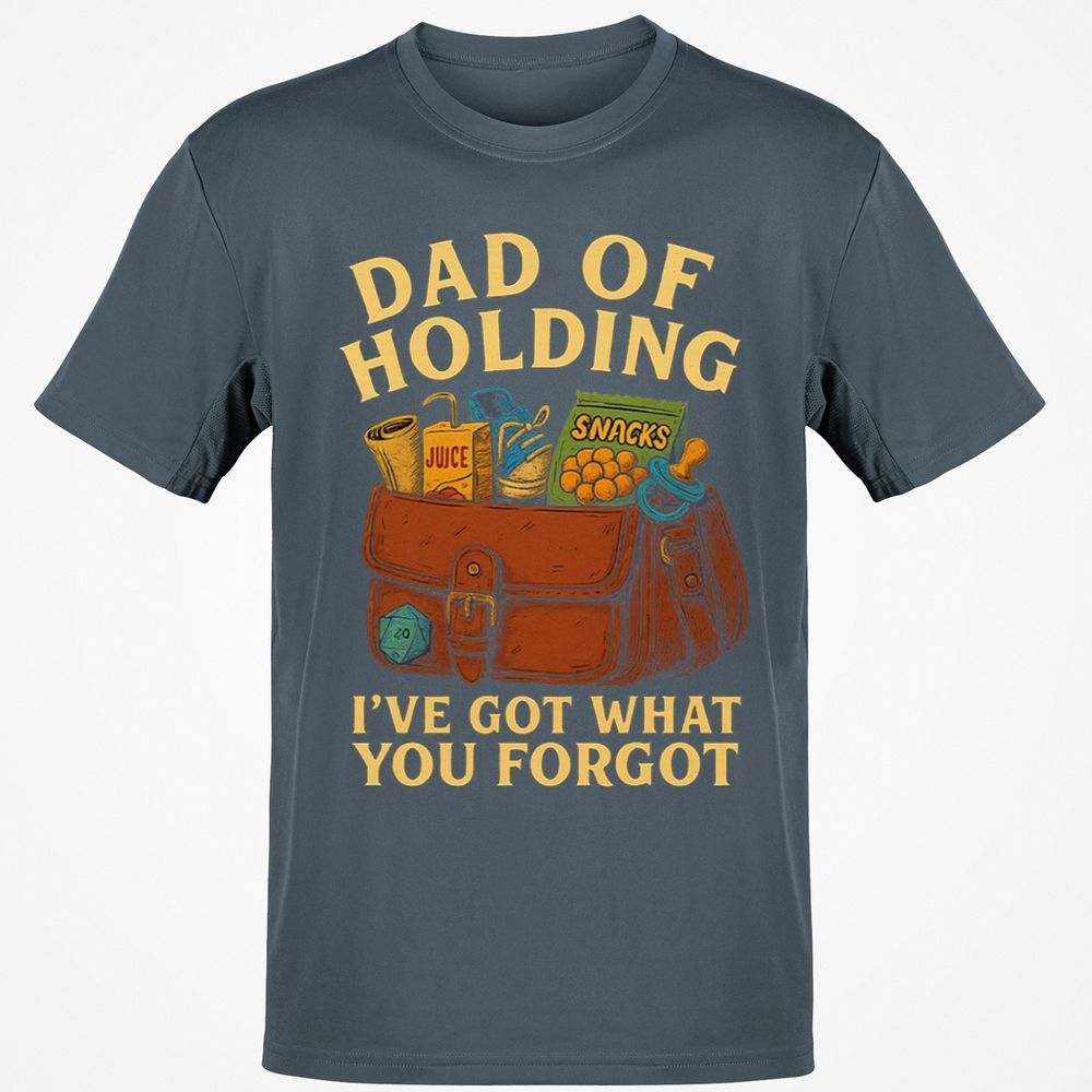 Dad Of Holding Classic Unisex T-Shirt - Charcoal - 3