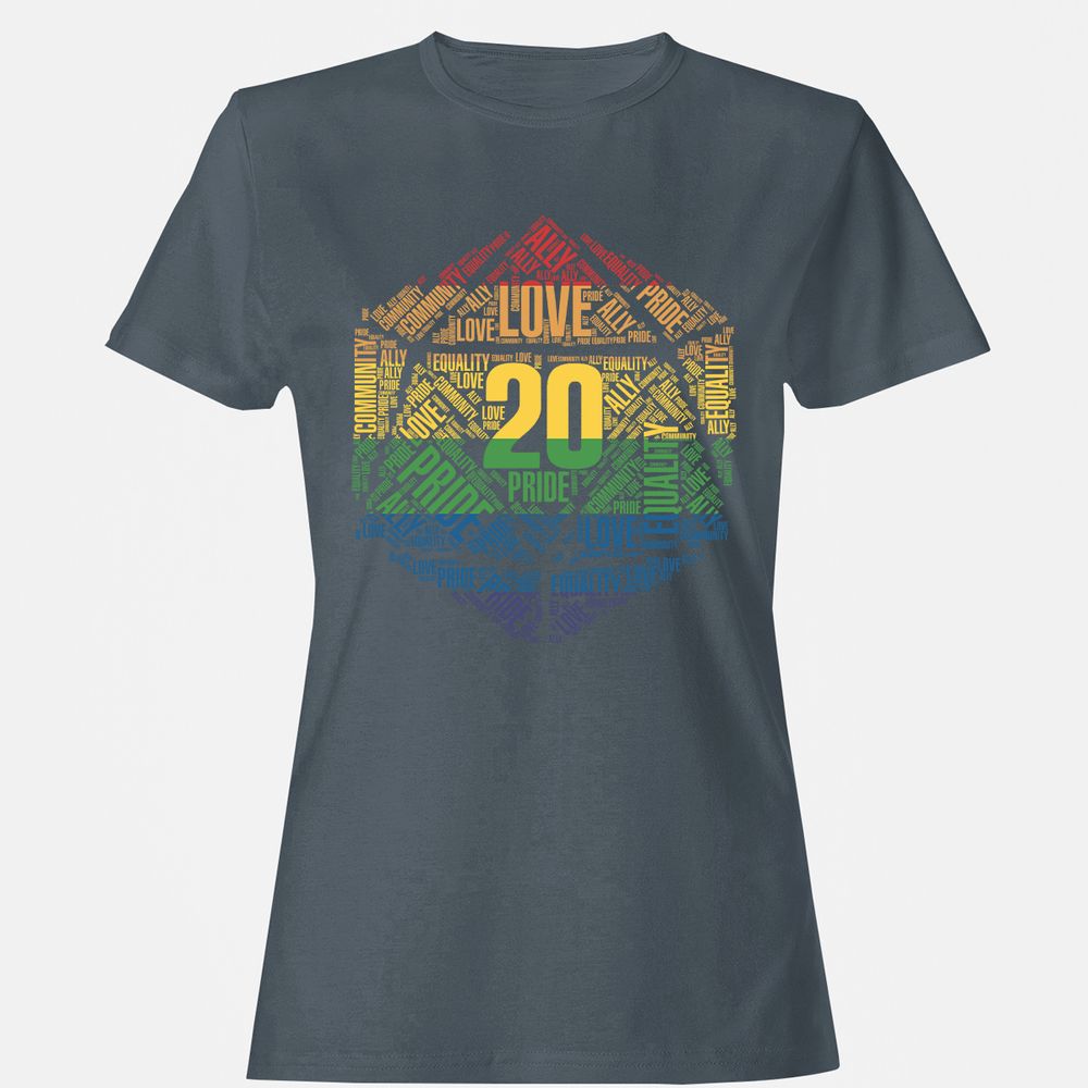 D20 Pride Women's T-Shirt - Charcoal - 3