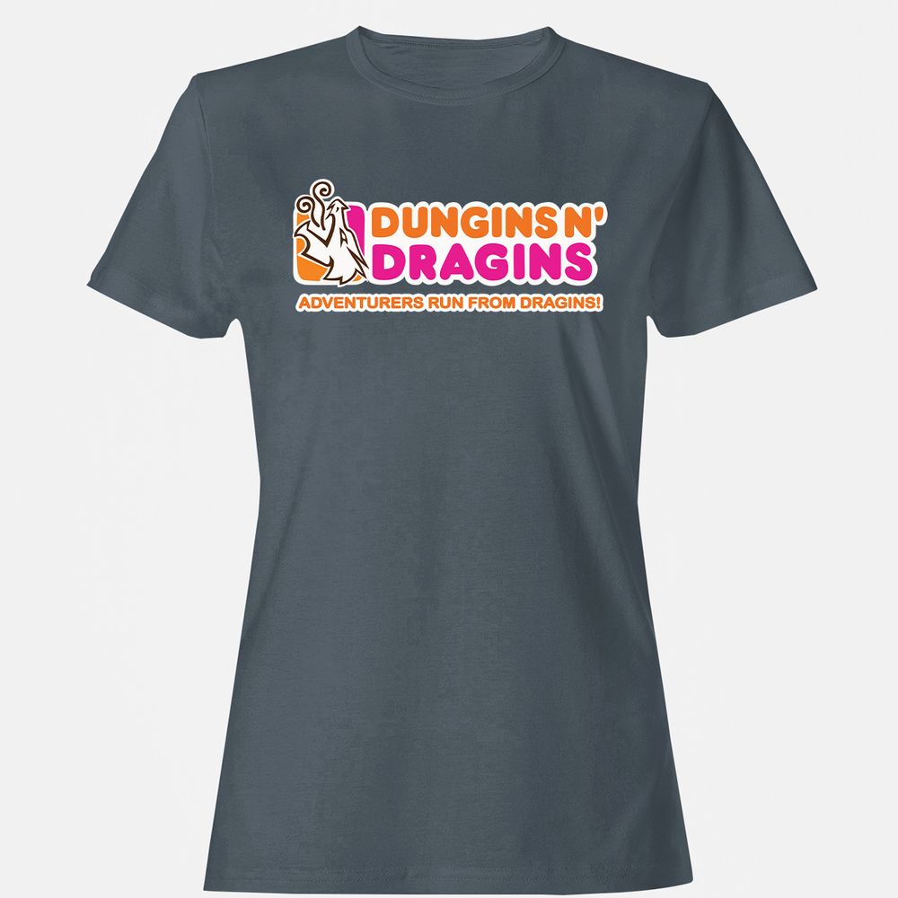 Dungins & Dragins Women's T-Shirt - Charcoal - 3