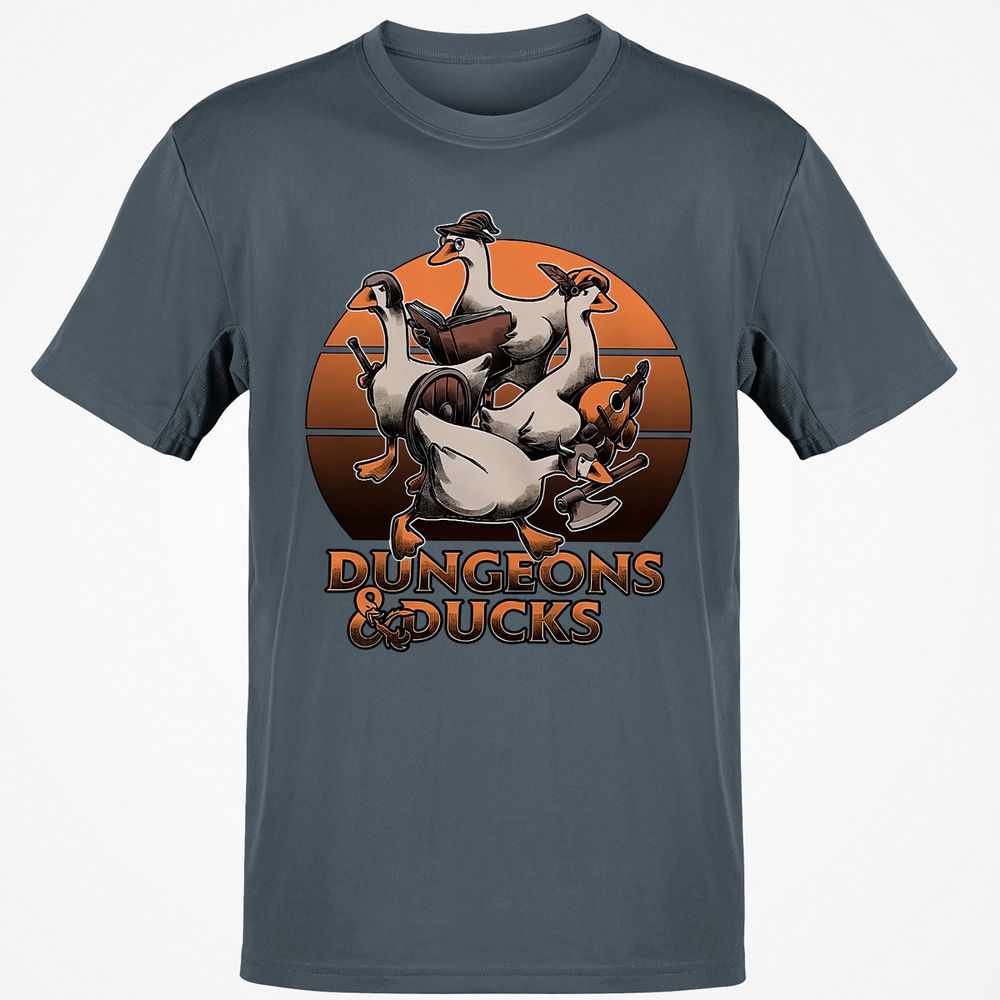 Dungeons And Ducks Classic Unisex T-Shirt - Charcoal - 3