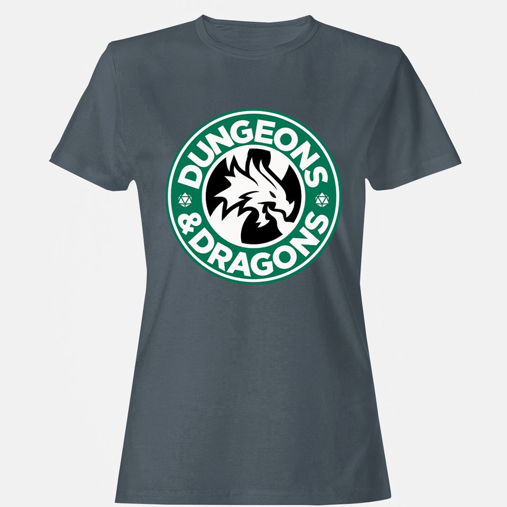 D&D Coffee Women's T-Shirt - Charcoal - 3