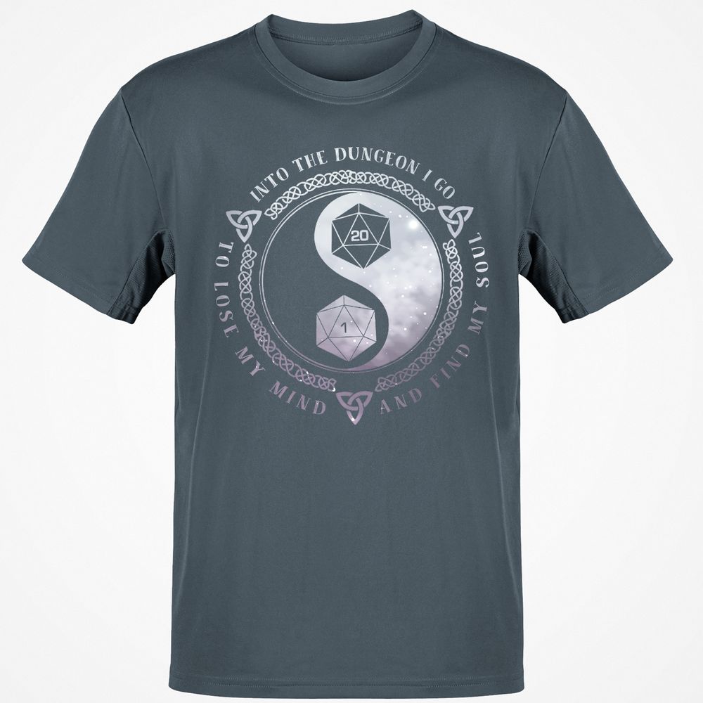 Into The Dungeon I Go T-Shirt - Charcoal - 3
